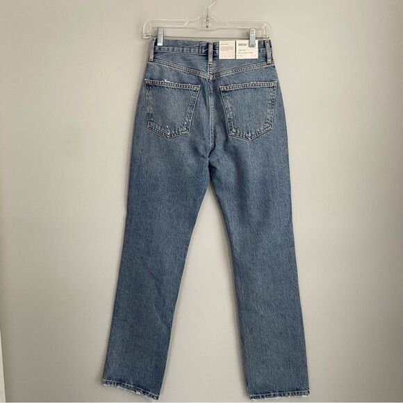 AGOLDE Lana Mid Rise Vintage Straight Jean in Backdrop Size 24 NWT - Picture 9 of 11
